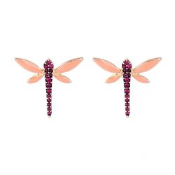 Beautiful Dragonfly Stud Earrings