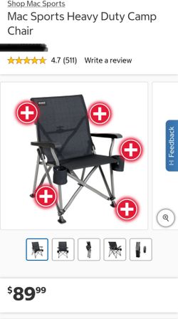 Mac Sports Heavy Duty Camp Chair