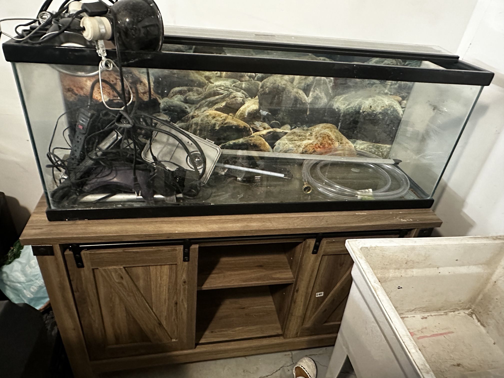 55gl Fish Tank, Stand