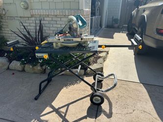 Makita miter saw on stand