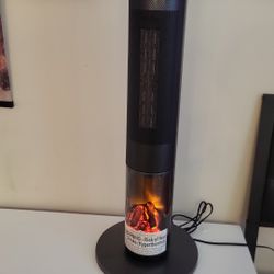 New In Box 38" Space Heater for Indoor Use, Electric Room Heater with Flame Effect, 120° Oscillation