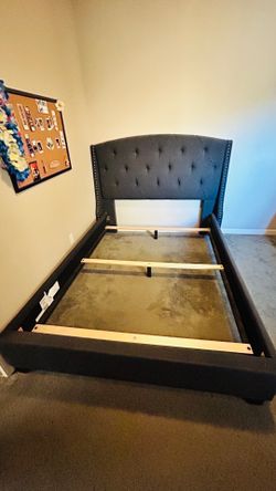 Queen upholstery bed frame