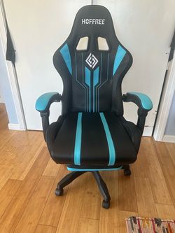 Hoffree Gaming Chair Black and Teal
