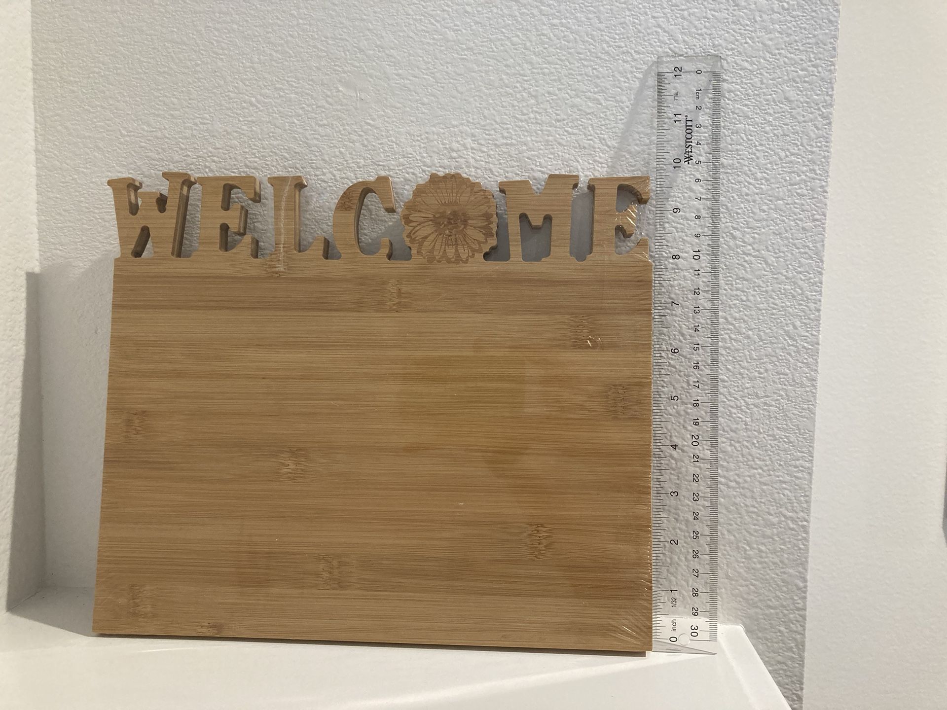 NEW Bamboo Cheese Board - Welcome