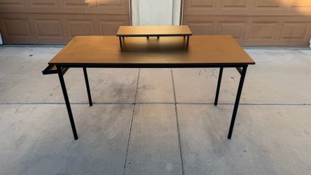 Computer Desk with Monitor Stand
