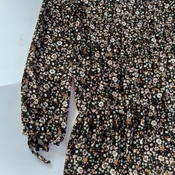 Wild Fable Long Sleeve Floral Babydoll Dress Size S