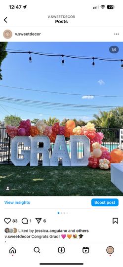 Marquee Grad Letters 