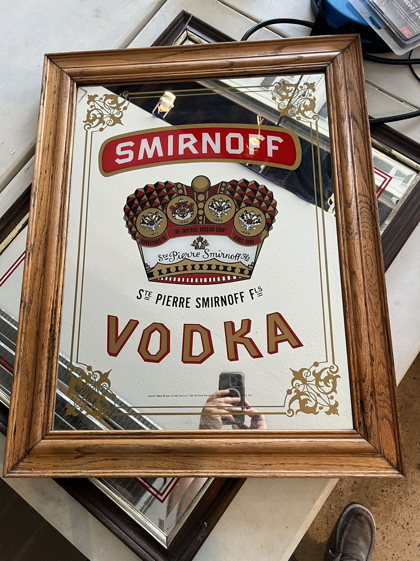 Smirnoff Vodka Large Bar Mirror