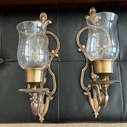 Gold Metal Sconces 