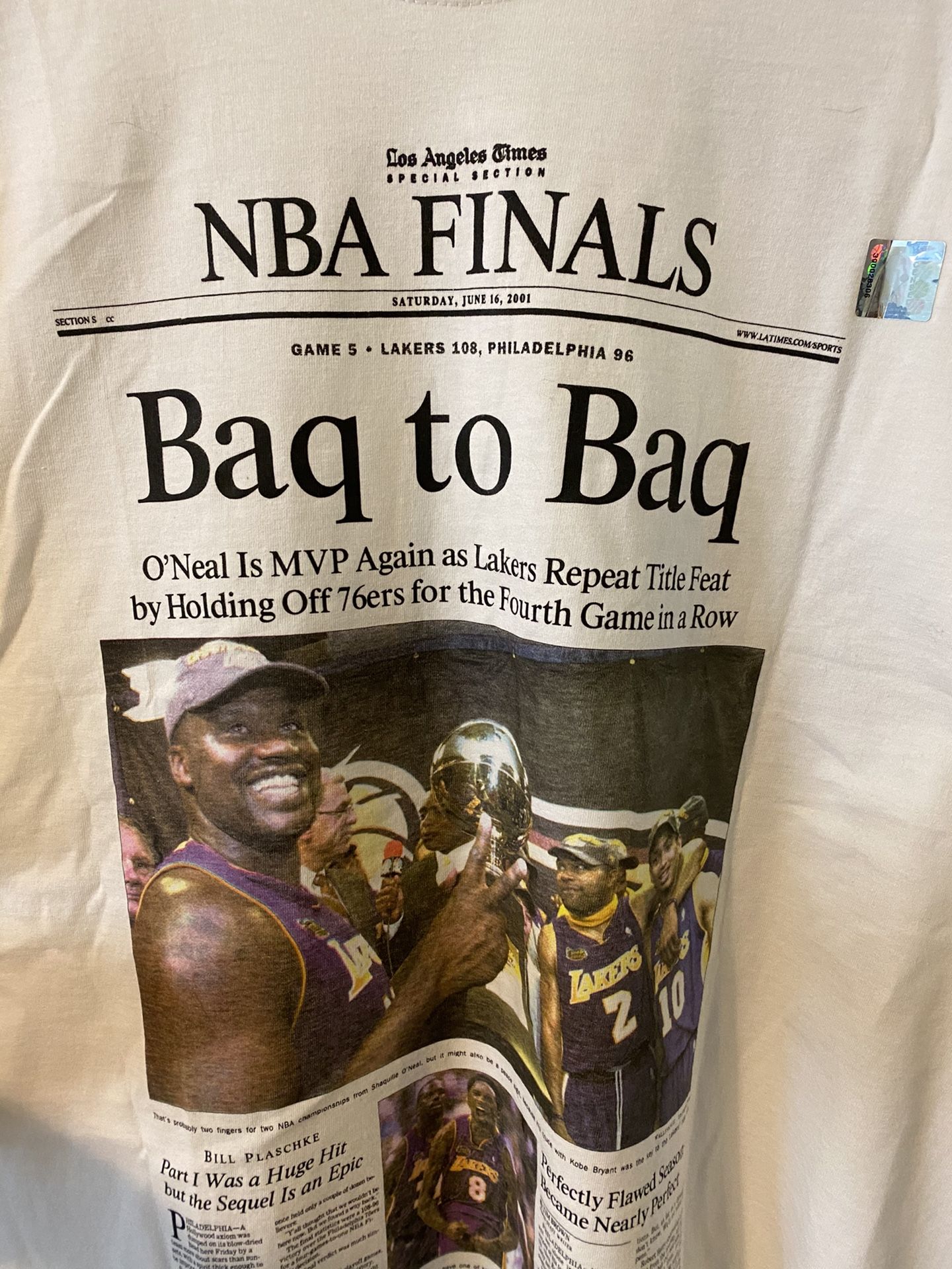 Shaq / Lakers / 2001 Championship T-Shirt