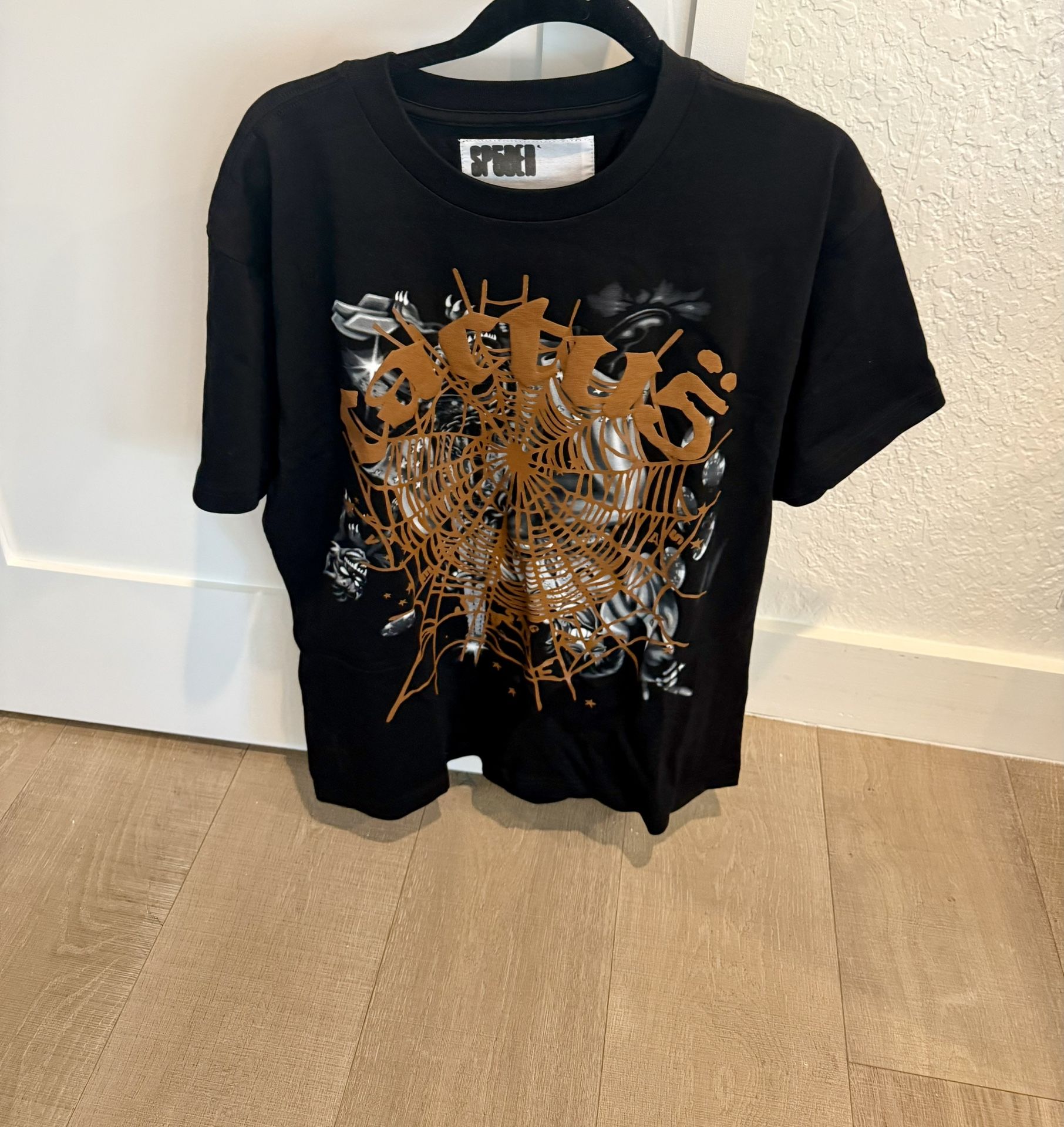 Cactus Jack by Travis Scott x Sp5der Airbrush Tee Black (SIZE: L)