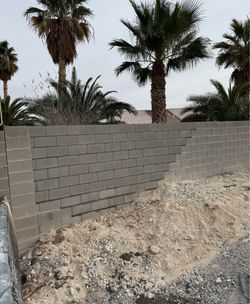 Block stone and bricks