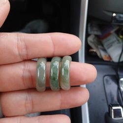 1 Piece Burma Jade Jadeist Size 7,8 US .band Ring