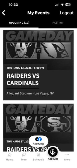 Raider tickets