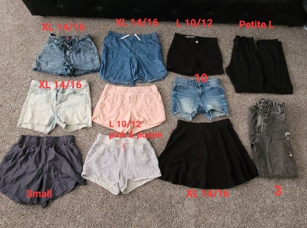 Girls Shorts/Leggings/Jeans/Skort Lot