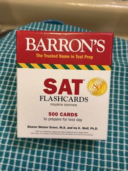 Barron's SAT Flashcards, Fourth Edition.