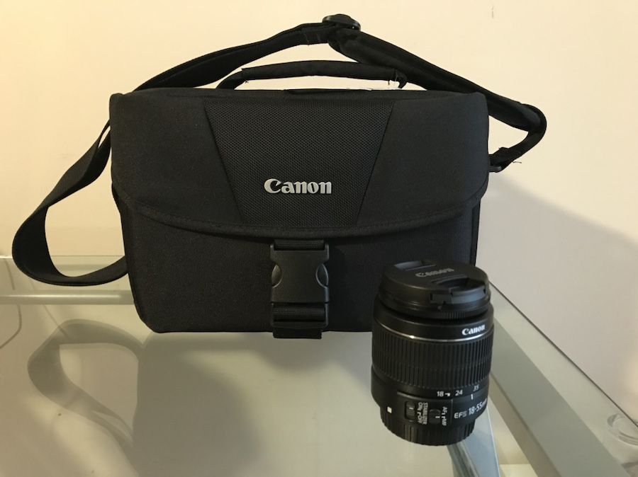 Canon bag and Canon 18-55 3.5-5.6 IS II