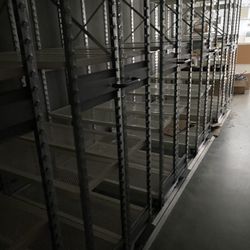 sliding storage shelves