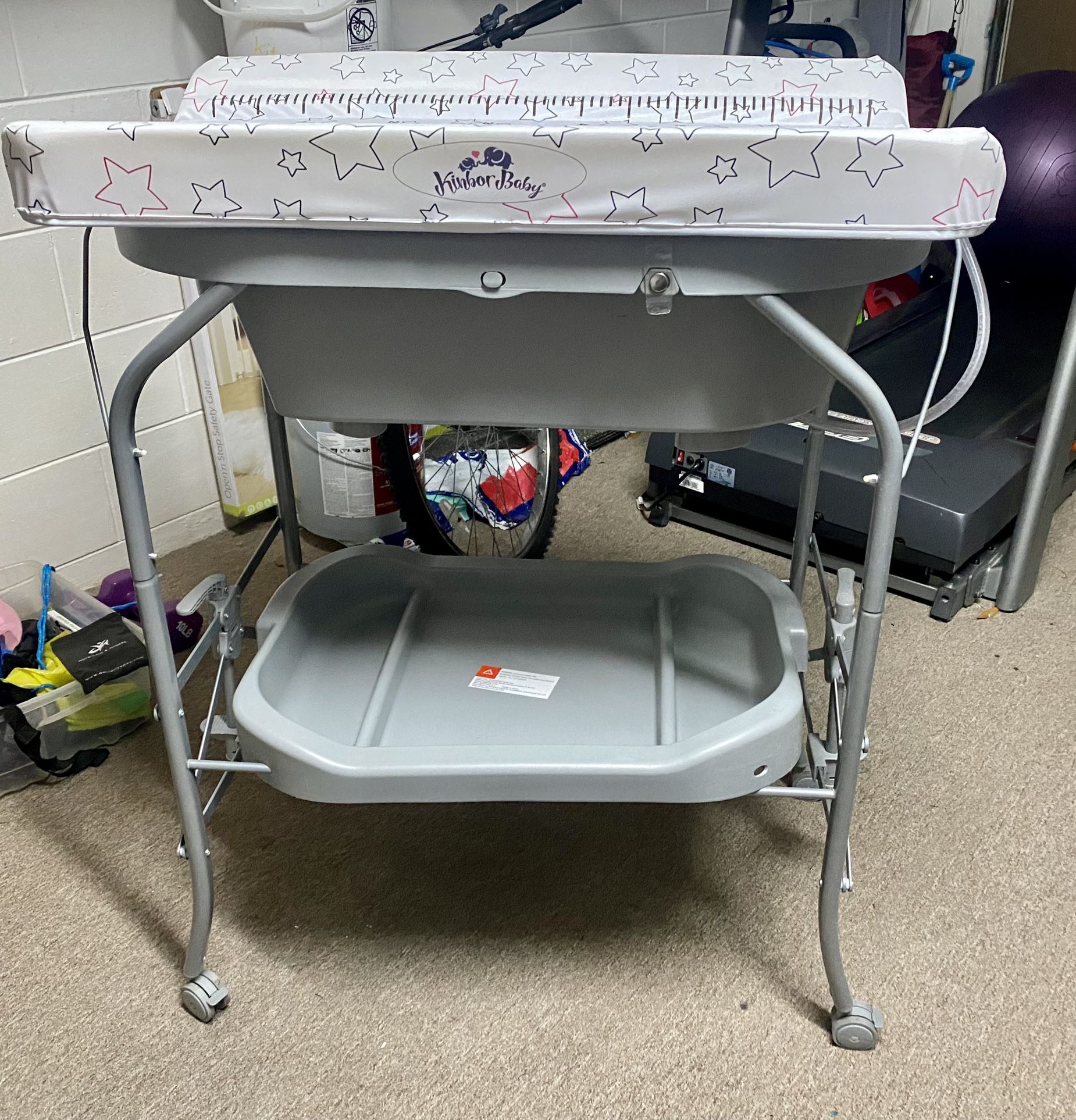 2 In 1 Baby Diaper Station With Bath Tub Unit