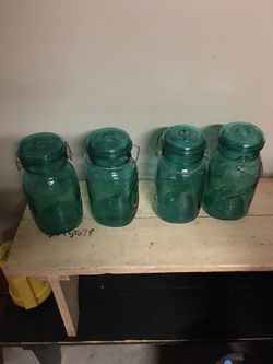 2 left beautiful Ball brand jars