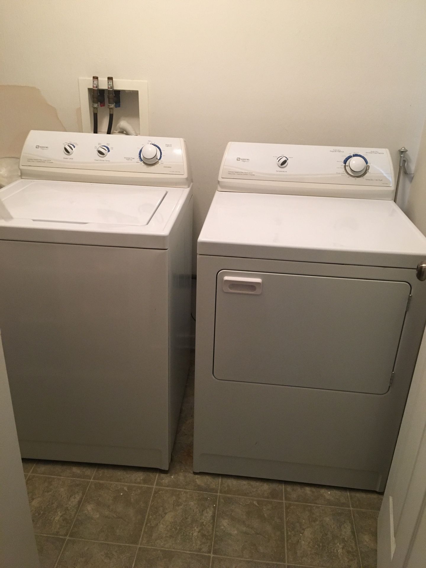 Maytag washer and dryer ( oversize capacity plus, quiet series) for