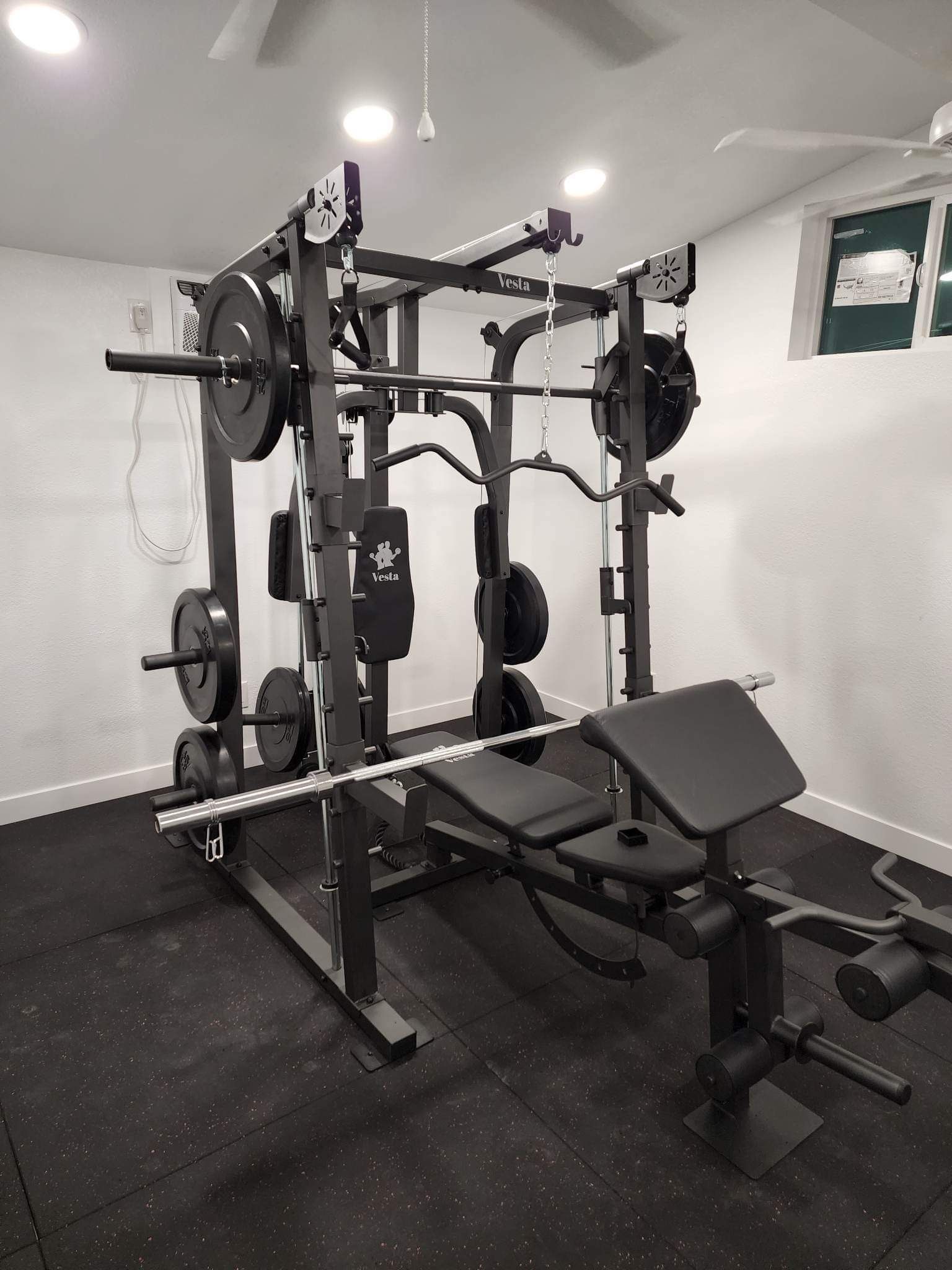 Smith Machine SM2001/FID Adj Bench/Gym Equipment/Fitness/Squat Rack/‼️⭕️WEIGHTS AND BARBELL SOLD INDIVIDUALLY ⭕️‼️FREE DELIVERY🚚