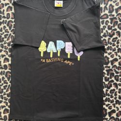 BAPE Black Ice Cream Tee Size M (Fits Small)