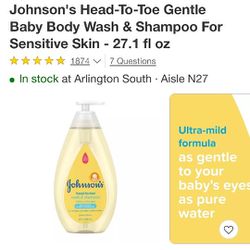 Baby Johnson Heading To Gentle Baby Body Wash And Shampoo For Sensitive