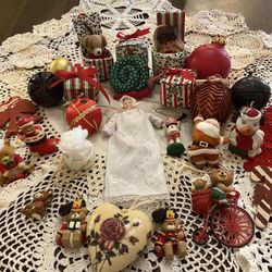Large Mostly Vintage Christmas Ornaments Lot—Beautiful Variety—See All Pics!