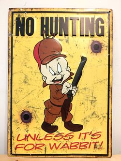 Wall Sign, No Hunting, New