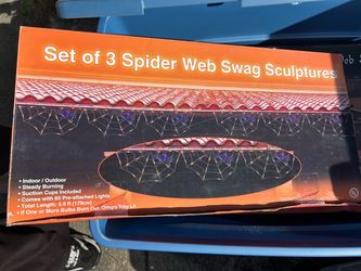 HALLOWEEN spiderweb swag lights