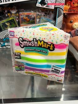 SmushMart Rainbow Layer Cake Squishy Toy