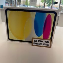 Apple iPad 10th Gen New Tablet - PAYMENTS AVAILABLE With $1 DOWN-NO Credit Needed 