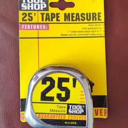 NEW 25' Tape Measure, Sealed
