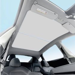 new for Model Y Sunshade Roof Window Insulation UV Rays Protection Sun Shade for Tesla Model Y Heat Blocking Shades Shading Rate 99%  About this item 