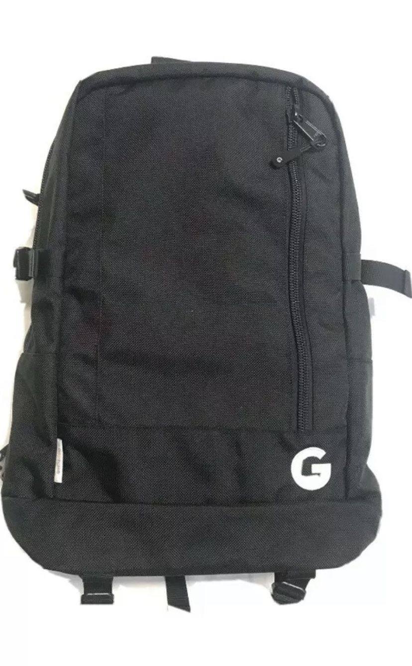 DSPTCH Google - LAPTOP FRIENDLY DAYPACK BACKPACK BLACK NYLON 19”H -RARE