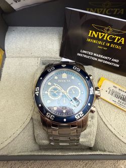 Brand New Blue and Stainless Invicta Watch