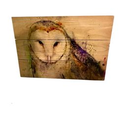 Owl Wood Wall Art Rustic Decor