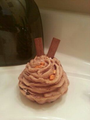 Pumpkin spice cupcake soap