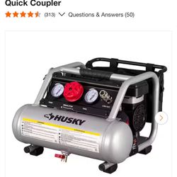 Husky  1 Gal. 135 PSI Portable Electric Oil Free Quiet