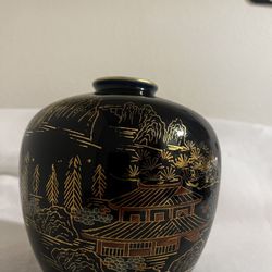 Blue Vintage Japanese Vase
