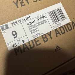 New Adidas Yeezy Slides Glow Size 9