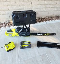 RYOBI 40V HP Brushless 20 in. Chainsaw with 8.0 Ah Battery and Rapid Charger