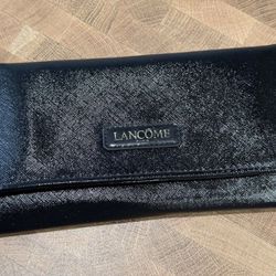 Lancome Cosmetic Travel Brush Case Pouch Bag Black 