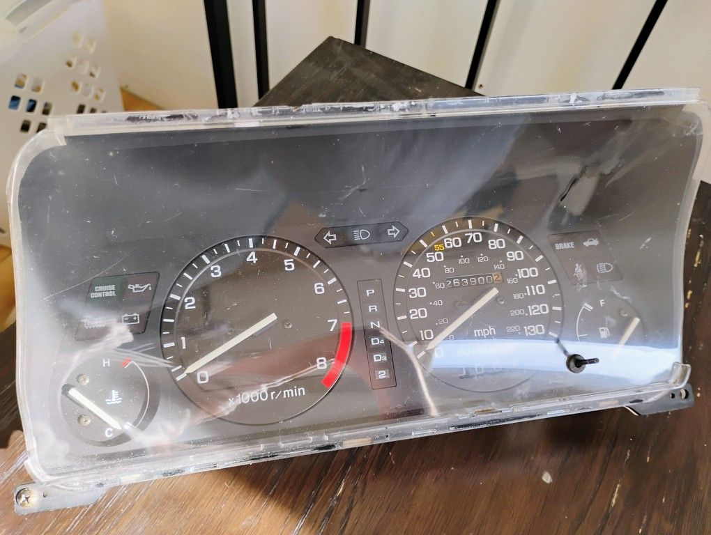 90-91Acura Integra Instrument  Speedo Tachometer Cluster AT