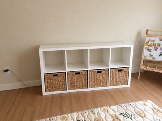IKEA KALLAX Storage Shelf w/ Baskets