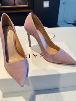 Heels pumps  lavender color size 7