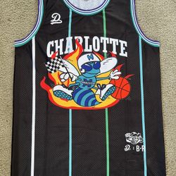 MENS DREAMVILLE J.COLE CHARLOTTE HORNETS JERSEY 2XL XXL 