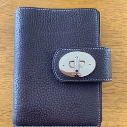 Kate Spade brown leather pocket organizer