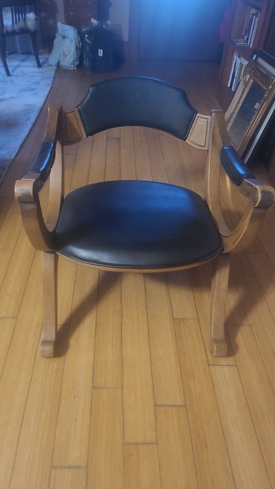 Vintage Solid Wooden Accent Chair